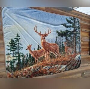 Deer Wildlife Tapestry Blanket
